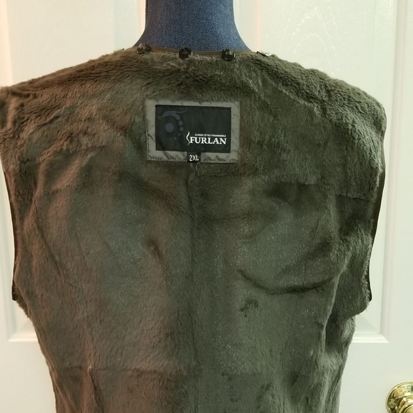 ✅46C New slate green jacket Real Finland Racoon - Picture 16 of 16